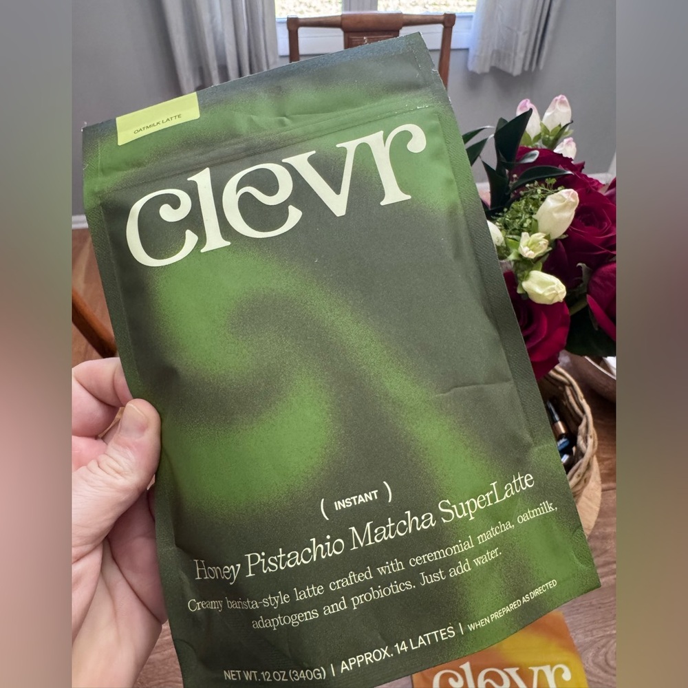 Clevr Matcha SuperLatte – Honey Pistachio